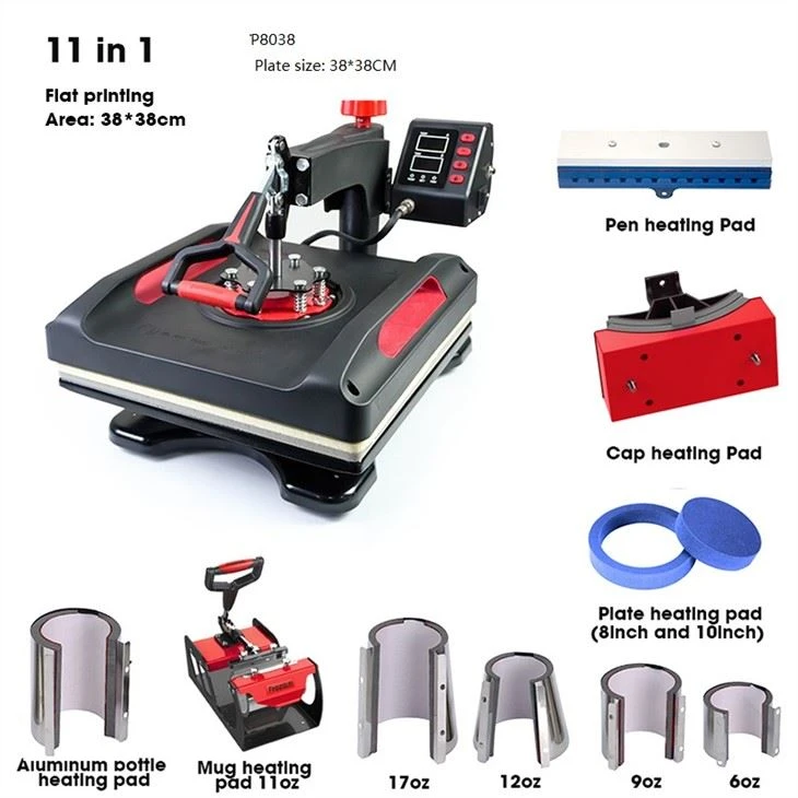 Heat Combo Press Machine 12 in 1 15*15inch 38*38CM