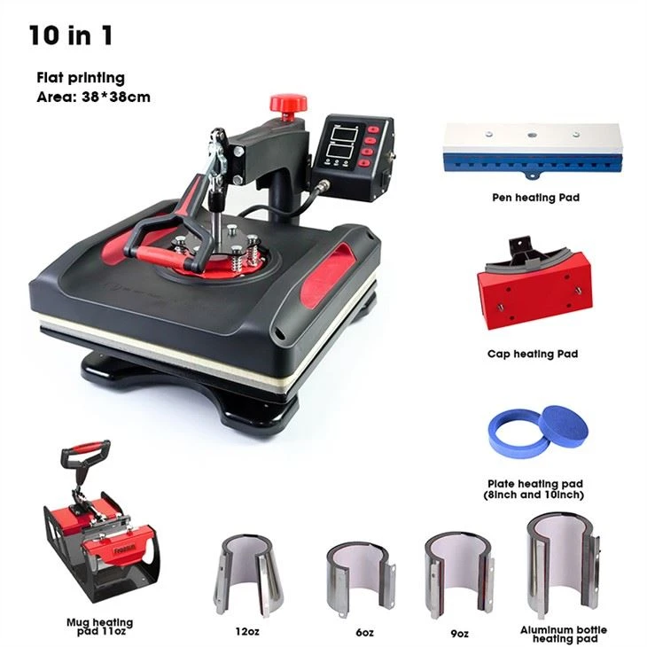 Heat Combo Press Machine 12 in 1 15*15inch 38*38CM